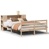 vidaXL Knjižna postelja brez vzmetnice 140x200 cm trdna borovina | Shoptok.si