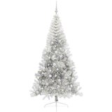  Umjetno predsvijetljeno božićno drvce Srebrno 240 cm PET | shoptok.hr