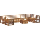  Set vanjskih sofa 11 kom. Prirodna | Shoptok.si