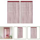  The Living Store Zavese iz nitk 2 kosa 100x250 cm bordo barve - Zavesa Iz Nitk, (21744030) Cene