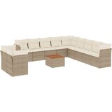 Maison Chic Seti vrtnega pohištva - Vrtna garnitura - Vrtni pohištvo set 12-delna z blazinami bež poli ratan, (21816406) | Shoptok.si