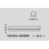  Ecolite TLSVEL2-LED20W - LED svetiljka VELO LED/11/15/20W/230V, bela | Eponuda.com