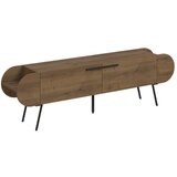 Marckeric TV omarica v orehovem dekorju v naravni barvi 195x57 cm Saluso – | Shoptok.si