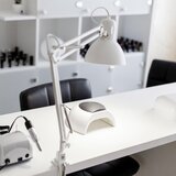  Bela namizna svetilka z upogljivo konstrukcijo/s sponko (višina 73,5 cm) Tajo – | Shoptok.si