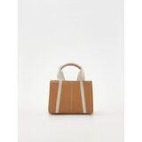 Reserved torba crossbody z vstavki - bež Cene