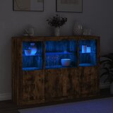  Komode s LED svjetlima 3 kom boja dimljenog hrasta | shoptok.hr