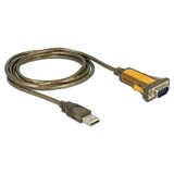 Delock 65840 serial cable Black, Yellow 1.5 m USB Type-A DB-9 | shoptok.hr