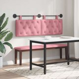  Držeće uzglavlje Zidne Ružičasta 130 x 55 x 7 cm Baršun - Ružičasta 120 cm bez LED | shoptok.hr