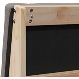  Tapecirani uzglavlje Sivo-smeđa 80 cm Čvrsto borovo drvo | shoptok.hr