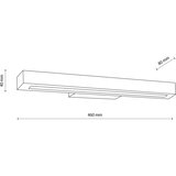  LED zidno svetlo TEO LED/8W/230V 3000K boja oraha | Eponuda.com