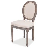 Maison Chic Jedilni stoli - Vzorci stoli 2 kosa krem blago A286, (22031797) Cene