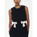 Reserved Bluza s mašnama - crno | shoptok.hr