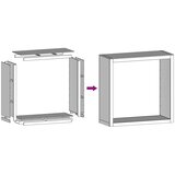  Stalak za drva za ogrjev zeleni 100x40x100 cm čelični | shoptok.hr