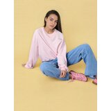 Sinsay Majica s okruglim izrezom i vezom | shoptok.hr