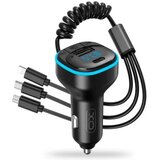 FM TRANSMITTER SA PUNJAČEM I KABLOM ZA AUTO XO 3 U 1 XO-BCC07 BLUETOOTH HANDSFREE USB-C/USB-MICRO/LIGHTING *MD *SR u