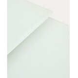 Kave Home Raztegljiva jedilna miza z dodatno ploščo s stekleno mizno ploščo 90x160 cm Atminda – | Shoptok.si