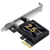 TX201 2.5 Gigabit PCI Express Network Adapter, PCIe 2.1 ×1, Support 2.5/1 Gbps and 100 Mbps Network Standards, Low-Profile and Full-Height Brackets