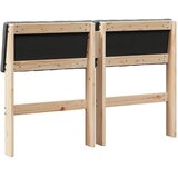  Tapecirani uzglavlje Tamno siva 120 cm Čvrsto borovo drvo | shoptok.hr
