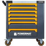 Powermat radionička kolica za alat PM-SN-261MP, 7 ladica i bočni ormarić, bez alata | shoptok.hr