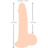 Nature Skin - dildo s kožom - 19cm (prirodna) | shoptok.hr
