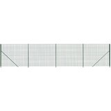 vidaXL Mrežna ograja s prirobnico zelena 2x10 m, (20822213) Cene