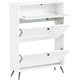  Ormar za cipele BREDA 78 x 24 x 103 cm Konstruirano drvo - Bijela visokog sjaja | shoptok.hr