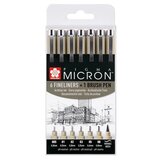 Pigma Set flomastera za tehničko crtanje SAKURA Pigma Micron brush pen - 7 dijelni () cijene