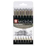 Set flomastera za tehničko crtanje SAKURA Pigma Micron brush pen - 7 dijelni ()
