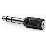 Stereo avdio adapter 6,35 mm moški na 3,5 mm ženski Ultra Solid, Črna, (5000218687)
