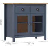  Komoda Hill siva 90 x 40 x 80 cm od masivne borovine | Eponuda.com