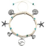 Narukvica za nogu SE-27266 - Bijela / Tirkizna KP27266 | Shoptok.si