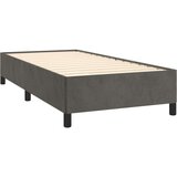 Box spring krevet s madracem tamnosivi 90x200 cm baršunasti | shoptok.hr