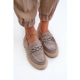 S. BARSKI Women's Suede Moccasins with Flat Heel and Decoration D&A | shoptok.hr