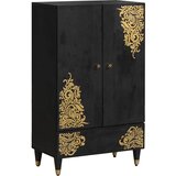  Highboard s ladicama Crna 60 x 33 x 100 cm Čvrsto drvo manga | shoptok.hr