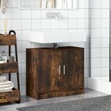 Ormarić za umivaonik boja dimljenog hrasta 63x29x55 cm drveni | shoptok.hr