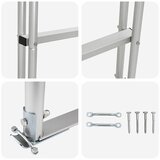  Ljestve za dok s 3 koraka Srebrno 45 x 11,5 x 134 cm Aluminij | shoptok.hr