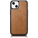 ICARER Etui prevlečen z naravnim usnjem za iPhone 14 Leather Oil Wax, svetlo rjav, (21522202) Cene