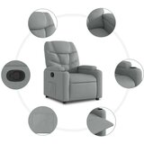 vidaXL Naslanjač svetlo siv blago | Shoptok.si