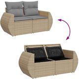 vidaXL 7-dijelni set vrtnih sofa od poliratana s jastucima bež | shoptok.hr