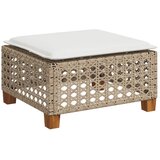  Vrtni stolac s jastukom bež 63,5x56x32 cm poliratan | shoptok.hr