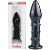 Lovetoy 2024 Stekleni Analni Čep Lovetoy Glass Romance Black 5,5'' | Shoptok.si