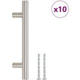  Ručke za ormarić 10 kom srebrne 96 mm od nehrđajućeg čelika | shoptok.hr