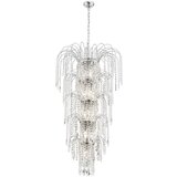 Searchlight Waterfall Kristalni lestenec s 13 lučmi, kromiran, E14, (22101223) | Shoptok.si