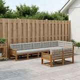  Set vanjskih sofa 8 kom. Prirodna i Svjetlosiva | Eponuda.com