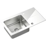 Quadron sudoper HUGH 111 bijelo staklo/čelik | shoptok.hr