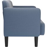 SOFA Loveseat kavč modra 109 cm velur tkanina, (21749646) | Shoptok.si