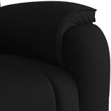 vidaXL Masažni naslonjač od tkanine crni | shoptok.hr