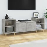 TV ormarić boja betona 160x35x55 cm od konstruiranog drva | shoptok.hr