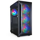 TooQ Midi Tower Box Black, (21408173) Cene
