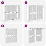 Ormarna vrata s vratima 4 pcs Prirodna 170 x 2,1 x 39,5 cm | shoptok.hr